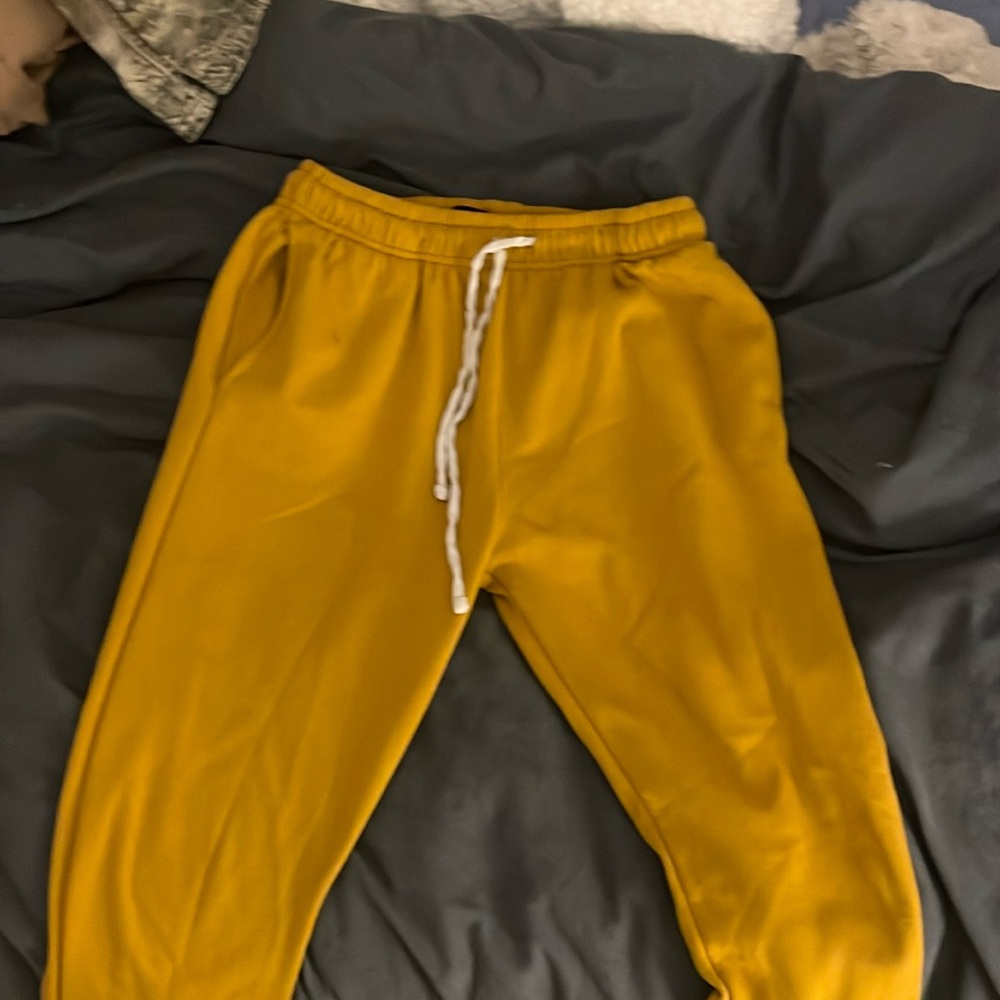 Used, Mustard Sweatpants